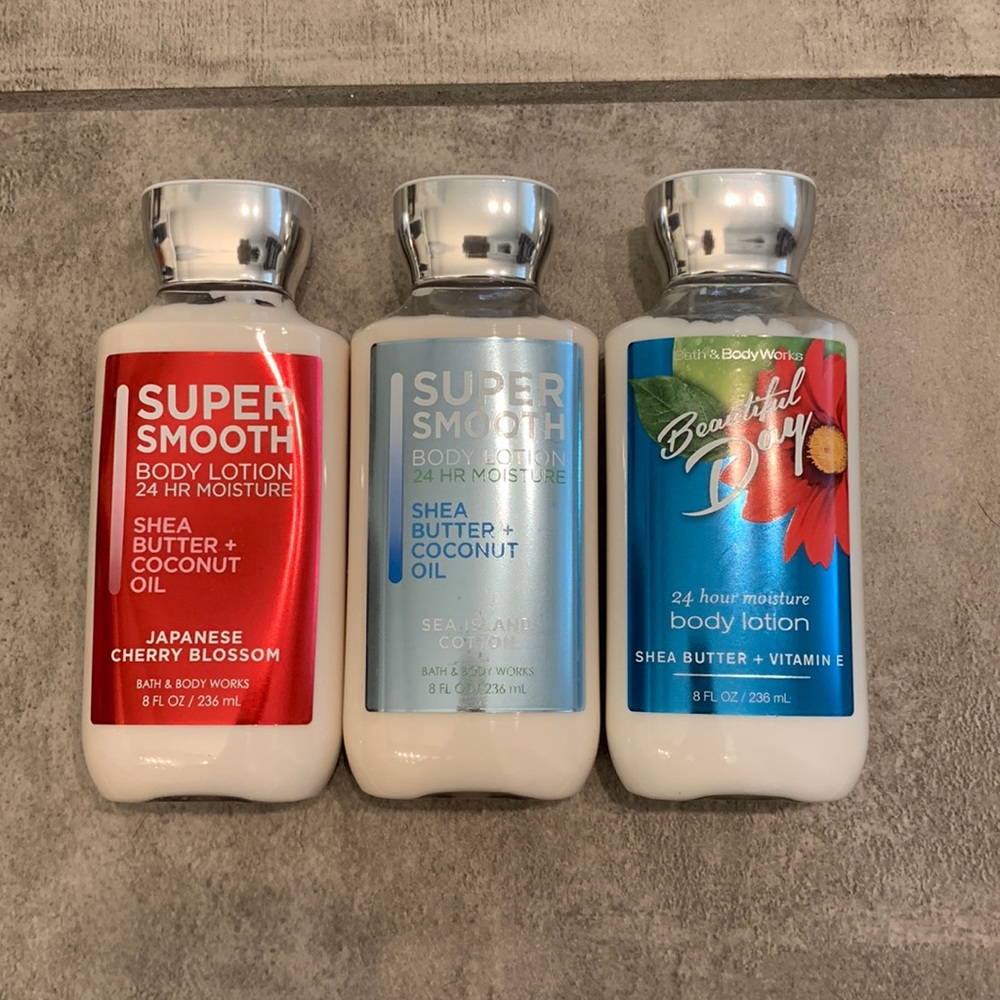 NEW combo of bath and body works lotions mix and match